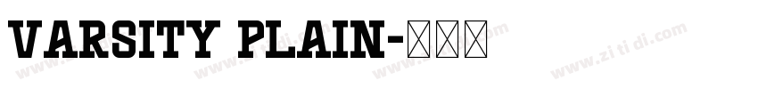 Varsity Plain字体转换